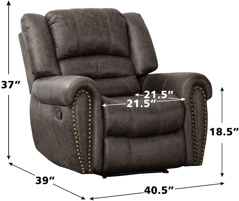 Classic and Traditional Manual Recliner Chair - Relaxing Recliners