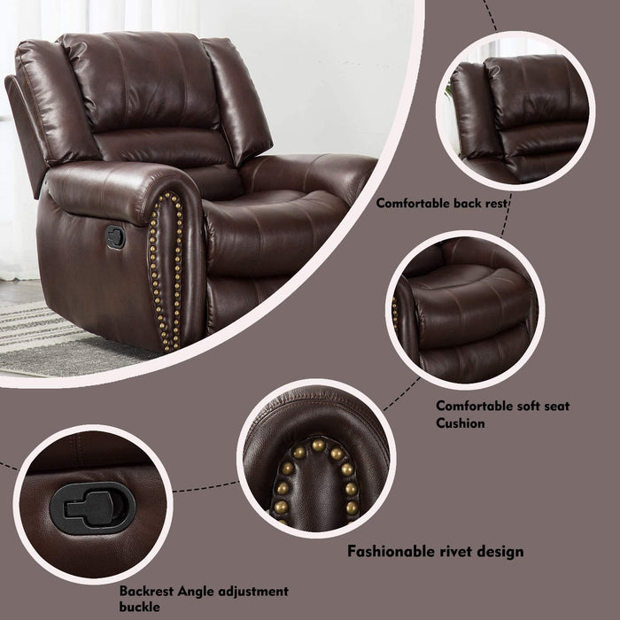 Classic and Traditional Manual Recliner Chair - Relaxing Recliners