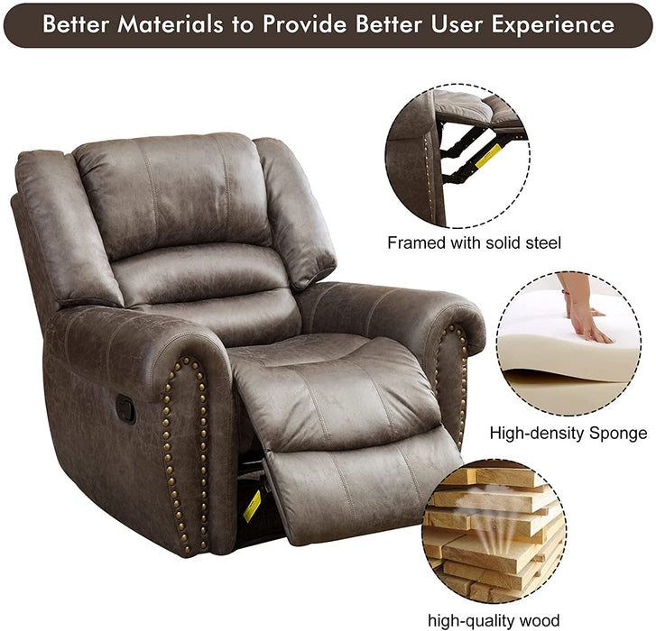 Classic and Traditional Manual Recliner Chair - Relaxing Recliners
