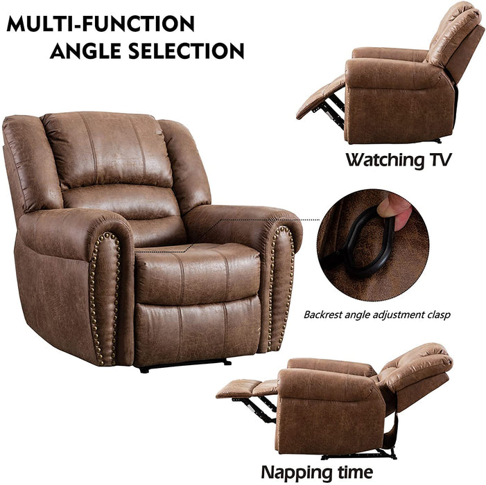 Classic and Traditional Manual Recliner Chair - Relaxing Recliners