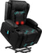 Electric Recliner Chair for Elderly | Heated Recliner with Massage | Recliner Home Theater | USB Ports with Side Pockets | Smooth PU Leather - Relaxing Recliners