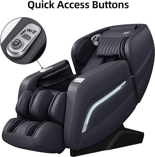 iRest A306 Massage Chair, Full Body Zero Gravity Recliner with Yoga Stretching - Black - Relaxing Recliners
