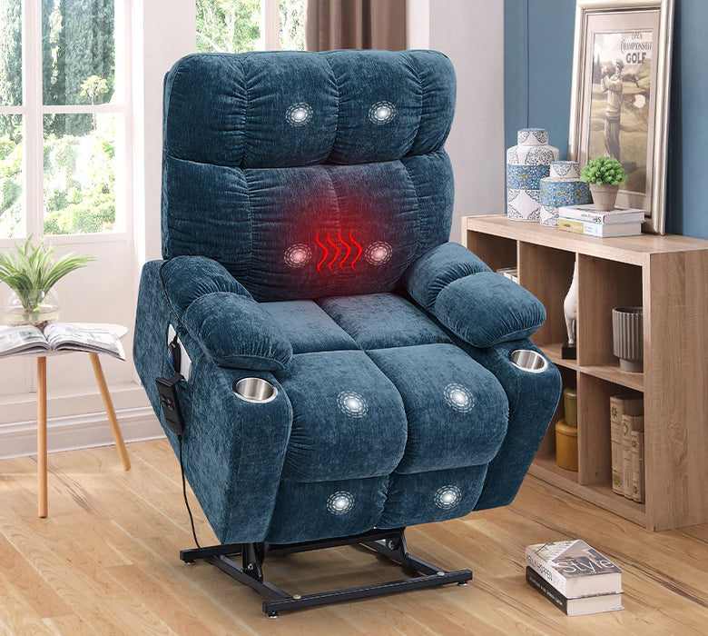 Lay Flat Recliner Lift Chair | Recliner 180 Degrees | Recliner Flat Lift Chair | USB Ports with Side Pockets - Relaxing Recliners