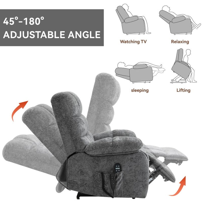Flexispot XL6 Cloud - Oversized Power Lift Recliner w/ Massage & Heat XL6-Cloud - Relaxing Recliners