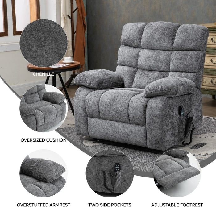 Flexispot XL6 Cloud - Oversized Power Lift Recliner w/ Massage & Heat XL6-Cloud - Relaxing Recliners