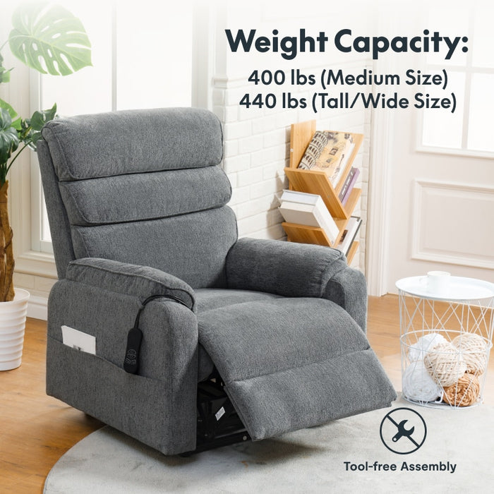 Flexispot XL6 Classic - Power Lift Recliner w/ Massage & Heat & Headrest - Relaxing Recliners