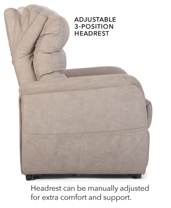 UltraComfort UC114 Destin Medium/Small Powered Lift Recliner Chair