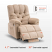 Fabric Power Lift Recliner Chair With Extended Footrest, 3 USB Ports - Relaxing Recliners
