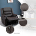 8 Point Massage Manual Recliner with Heat and Massage - Relaxing Recliners