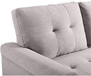 Linen Reversible Sectional Sleeper Sofa With Storage - Relaxing Recliners