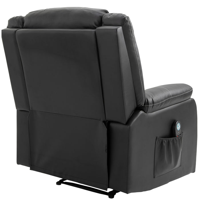 8 Point Massage Manual Recliner with Heat and Massage - Relaxing Recliners
