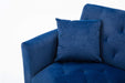 68" Velvet Loveseat With Gold Feet - Relaxing Recliners