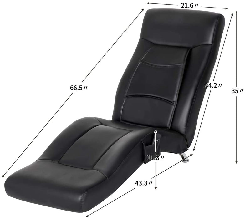 Electric Massage Chaise Lounge Pu Leather - Relaxing Recliners