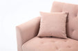 68" Velvet Loveseat With Gold Feet - Relaxing Recliners