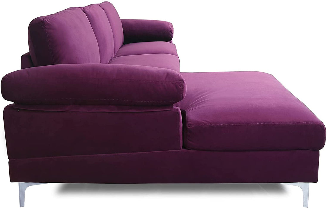 Modern Large Velvet Sectional Extra Wide - Relaxing Recliners