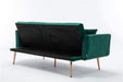 68" Velvet Loveseat With Gold Feet - Relaxing Recliners