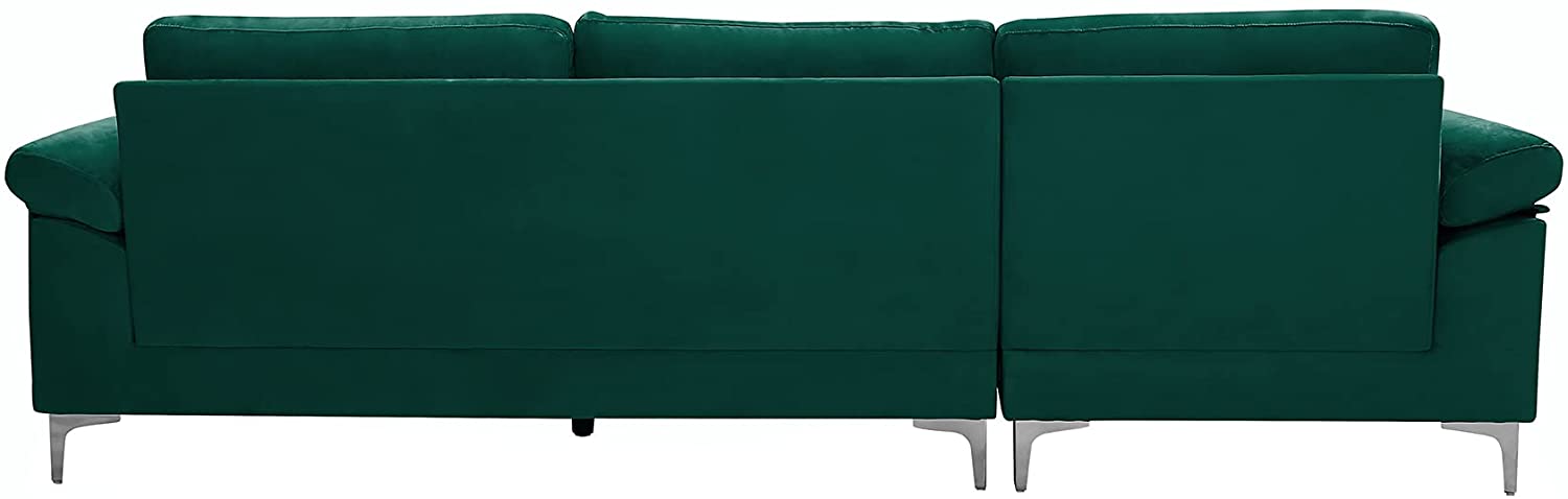 Modern Large Velvet Sectional Extra Wide - Relaxing Recliners