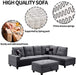 Sectional Sofa with Ottoman - Relaxing Recliners