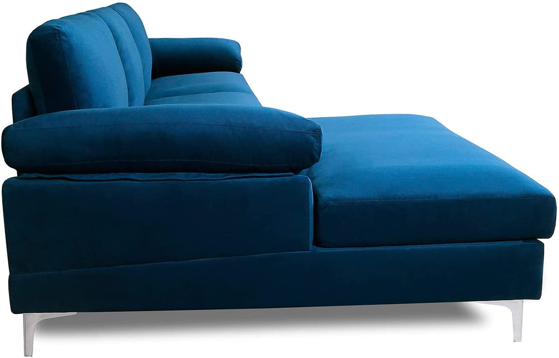 Modern Large Velvet Sectional Extra Wide - Relaxing Recliners