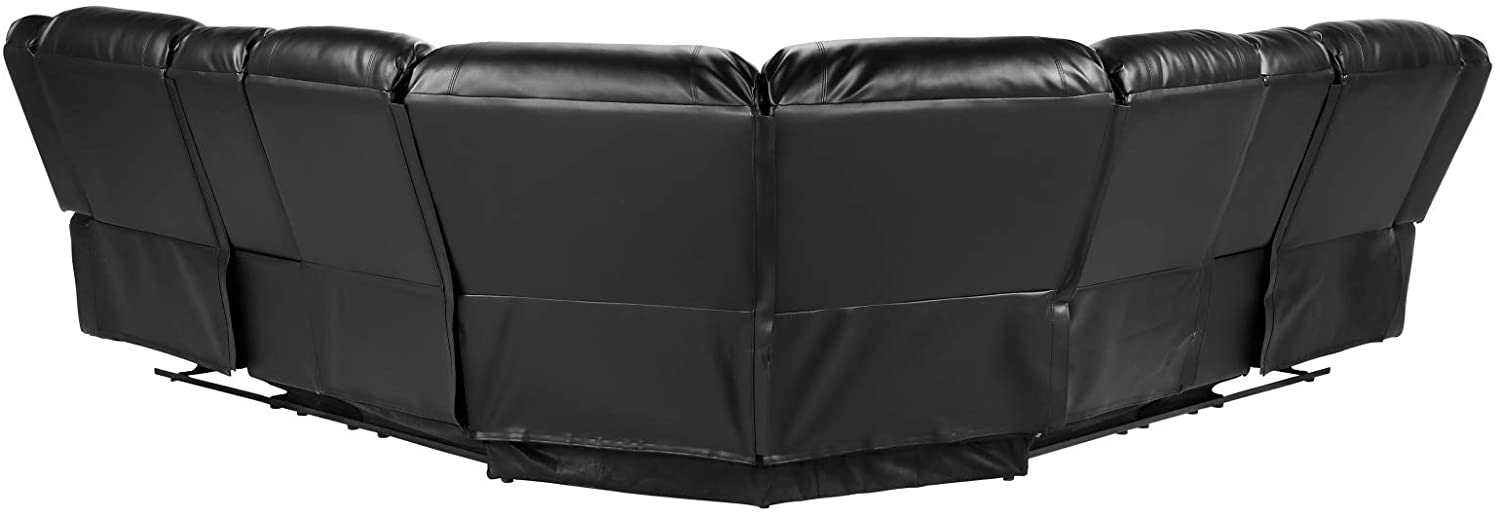 Leather Corner Reclining Sofa - Relaxing Recliners