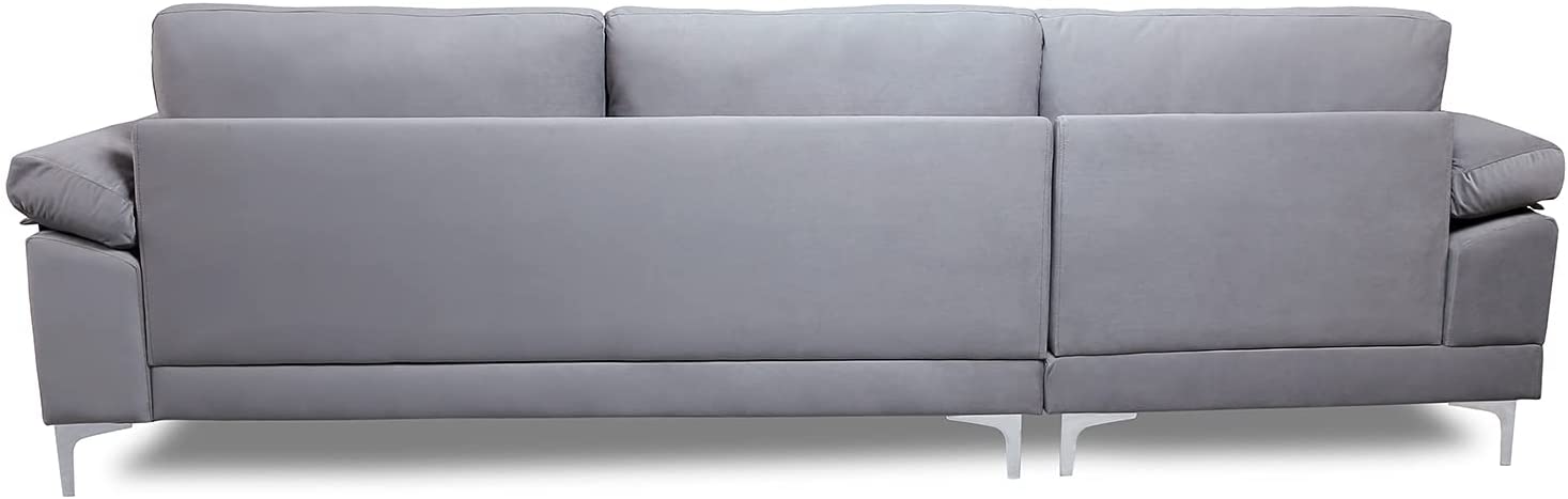 Modern Large Velvet Sectional Extra Wide - Relaxing Recliners