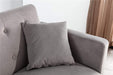 68" Velvet Loveseat With Gold Feet - Relaxing Recliners