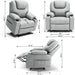 Power Lift Fabric Recliner Chair - Up To 400 Pounds - Relaxing Recliners
