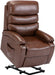 Brown Leather Electric Power Lift Recliner - Relaxing Recliners