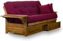 Wood Futon Frame with Storage Drawers (frame only) - Relaxing Recliners