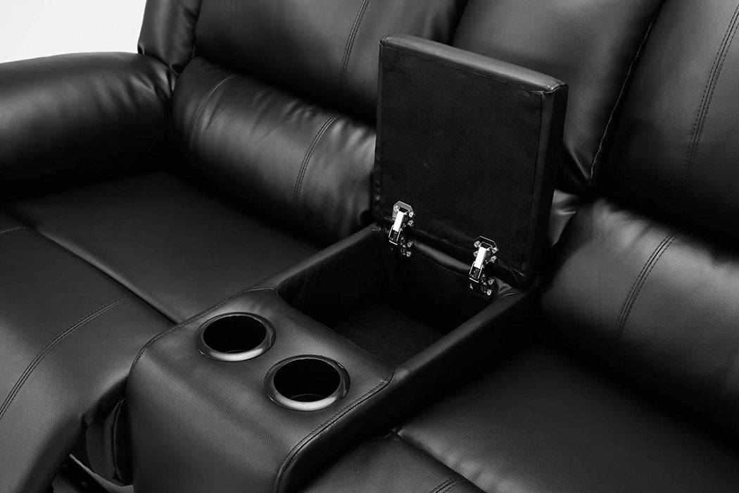 Leather Corner Reclining Sofa - Relaxing Recliners