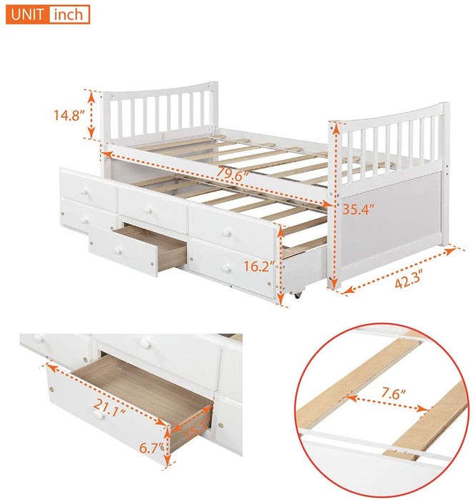 Twin Daybed for Kids with Storage - Relaxing Recliners