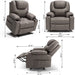 Power Lift Fabric Recliner Chair - Up To 400 Pounds - Relaxing Recliners