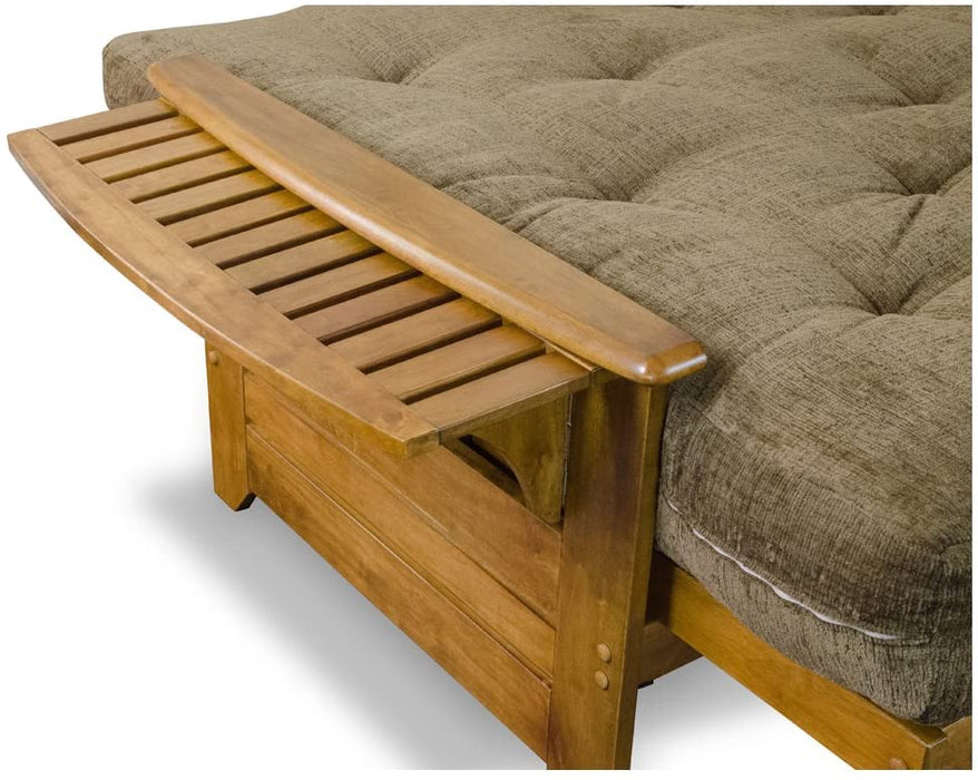 Wood Futon Frame with Storage Drawers (frame only) - Relaxing Recliners