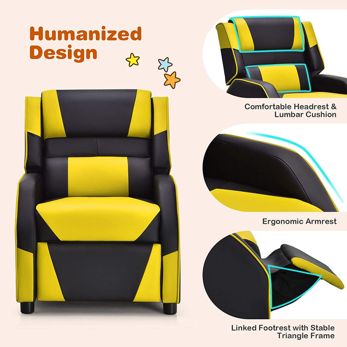 Youth Leather Gaming Recliner Chair - Relaxing Recliners