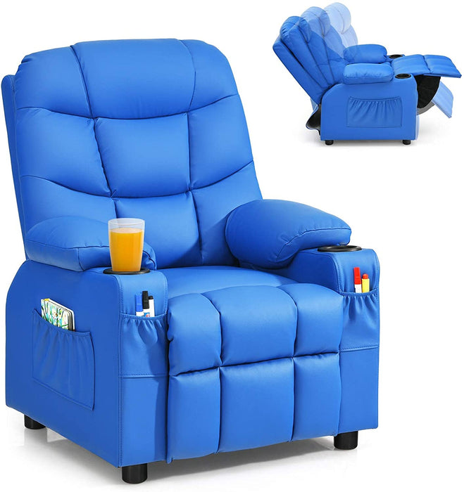 Kids Recliner Chair with Cup Holders - Relaxing Recliners