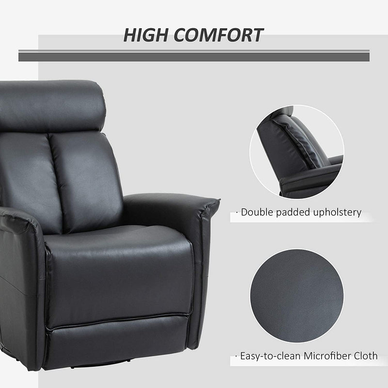 Modern Electric Recliner with 360 Swivel USB Ports - Relaxing Recliners