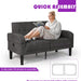 Linen Modern Love Seat Sofa with USB Ports - Relaxing Recliners