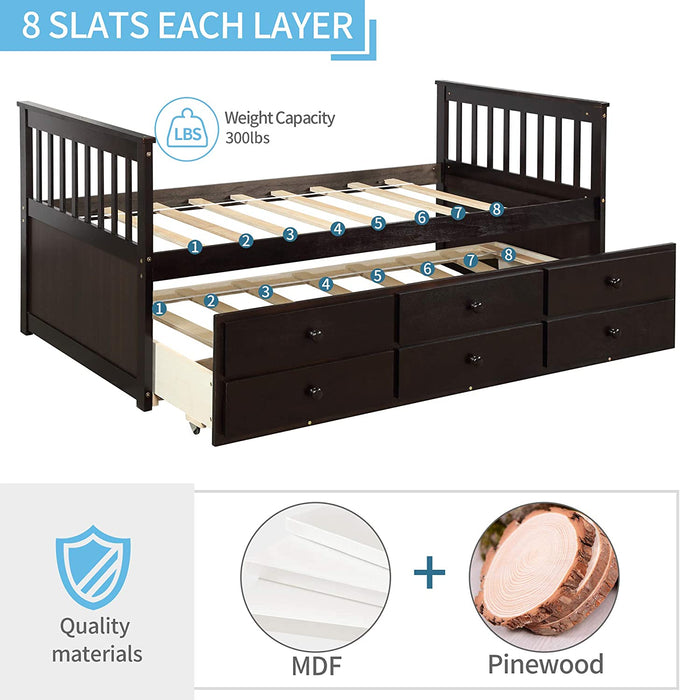 Twin Daybed for Kids with Storage - Relaxing Recliners