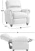 Distressed Faux Leather Push Back Recliner Chair - Relaxing Recliners