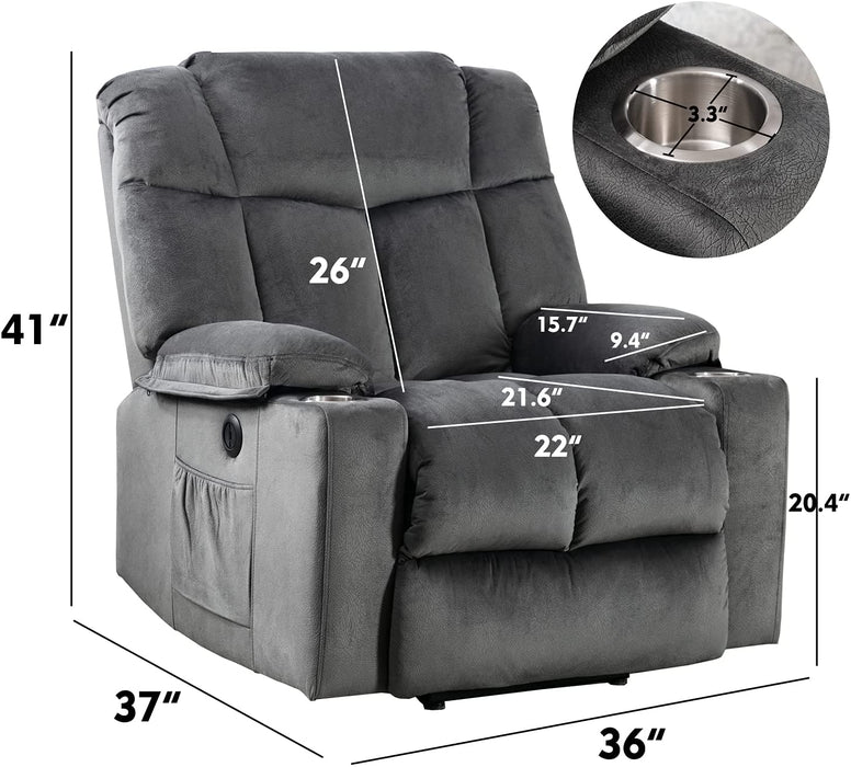 Power Lift Recliner With USB Ports, Washable Covers for Elderly - Relaxing Recliners