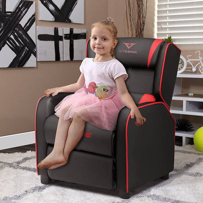 Kids Pu Leather Gaming Recliner - Relaxing Recliners