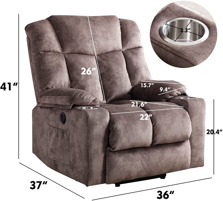 Power Lift Recliner With USB Ports, Washable Covers for Elderly - Relaxing Recliners
