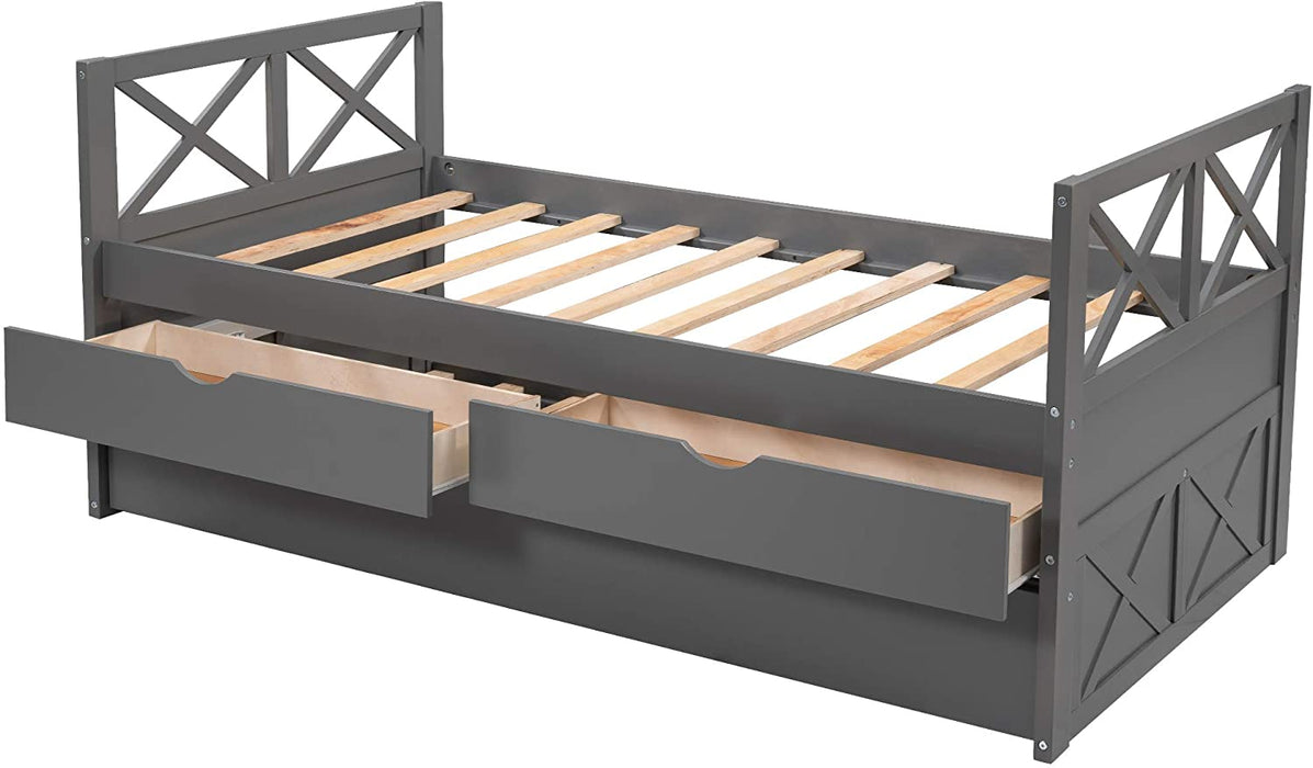 Twin Daybed for Kids with Storage - Relaxing Recliners