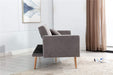 68" Velvet Loveseat With Gold Feet - Relaxing Recliners