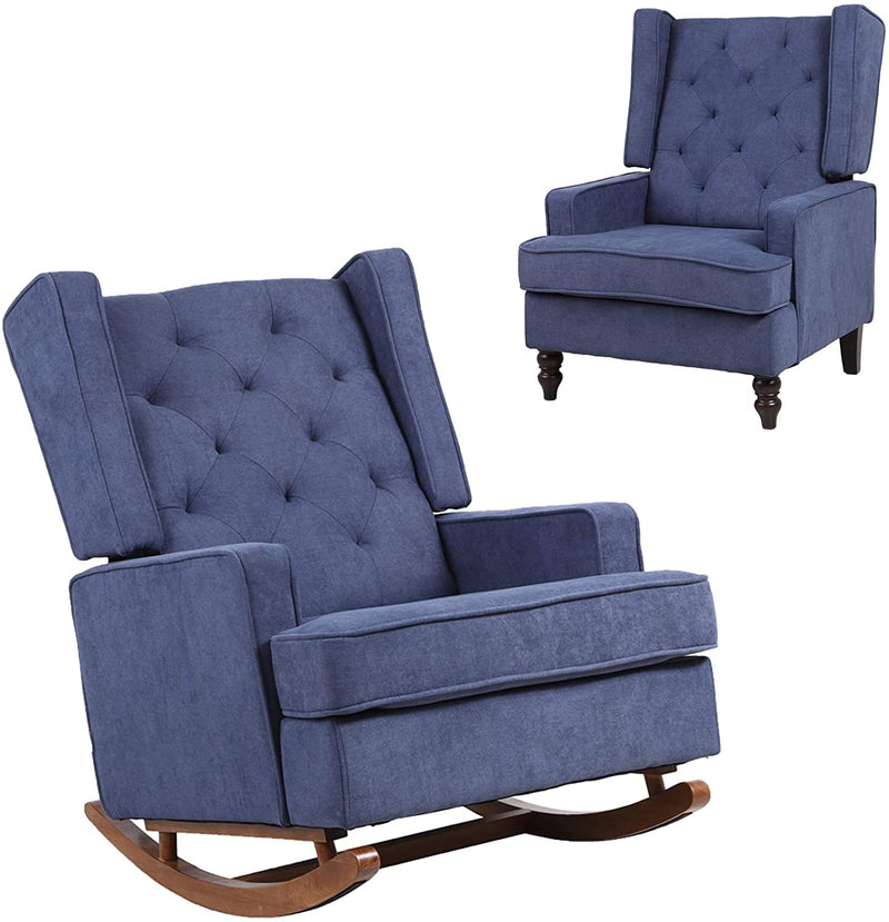 Nursery Rocking Chair with Two Leg Options - Relaxing Recliners