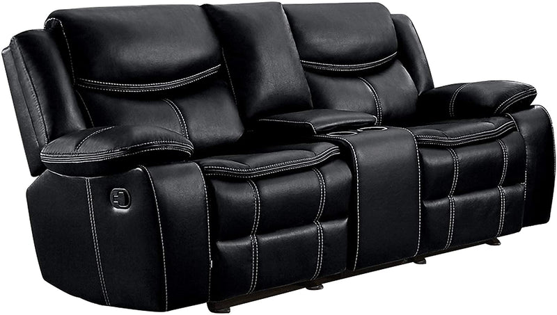 Lexicon Leather Gel Manual Loveseat Recliner - Relaxing Recliners