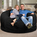 Giant Bean Bag Chair Black (suede) - Relaxing Recliners