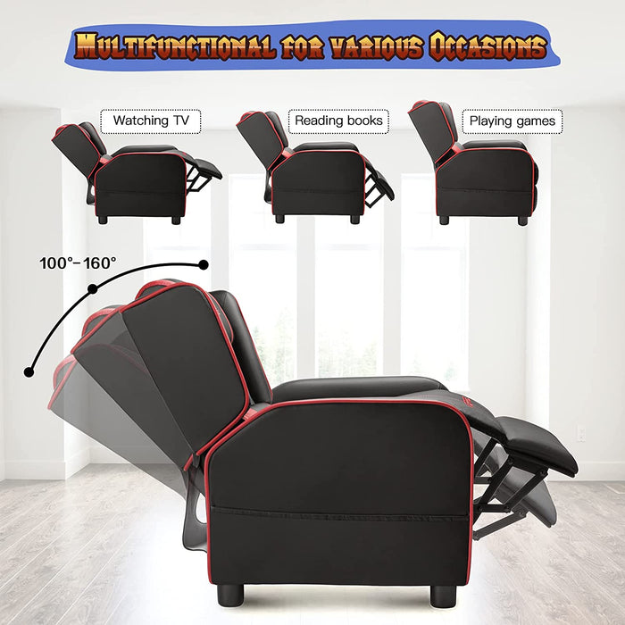 Kids Pu Leather Gaming Recliner - Relaxing Recliners