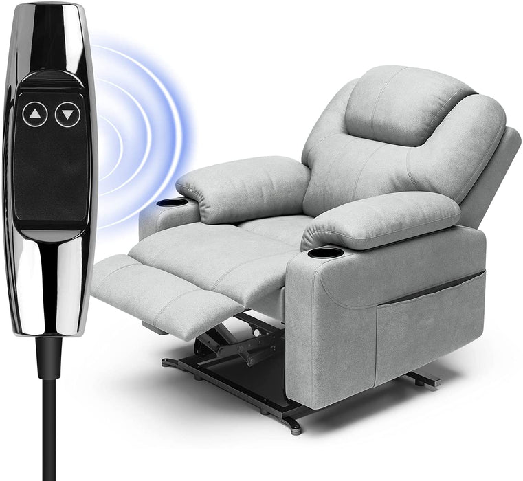 Power Lift Fabric Recliner Chair - Up To 400 Pounds - Relaxing Recliners