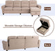 Modern Convertible Sectional Sofa - Relaxing Recliners